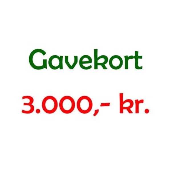 Gavekort 3000